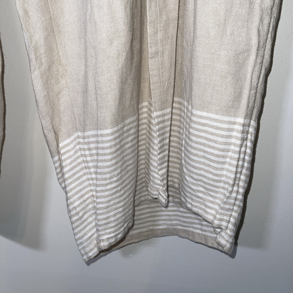 J Jill Pure Jill 3X Culottes Beige Linen Blend Wide Leg Crop Pants NWT Womens - Picture 2 of 11